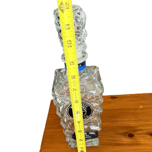EMPTY Mi Familia Flores Tequila Plata Bottle Clear Crystal Nice For Fairy Lights - Picture 5 of 7